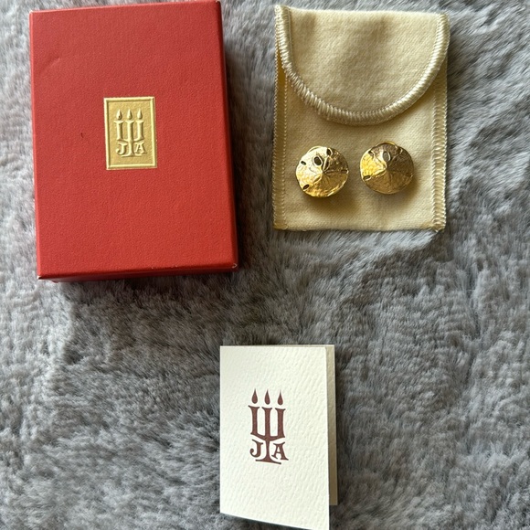 James Avery Retired Sand Dollar Clip On Earrings - Picture 2 of 8